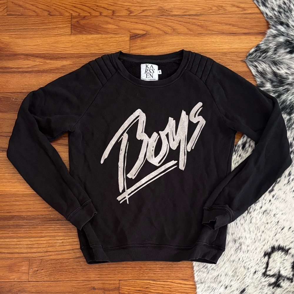 Zoe Karssen Black “Boy” Sweatshirt